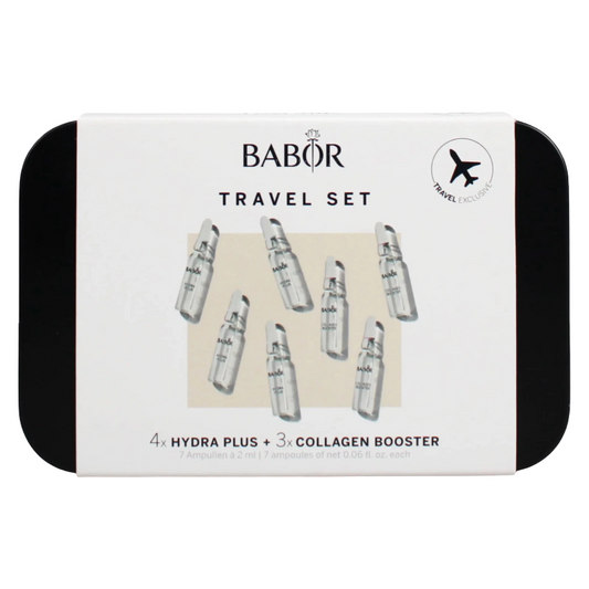 Babor Travel Set x4 Hydra Plus & x3 Collagen Boost 7 x 2ml (Blemished Box)