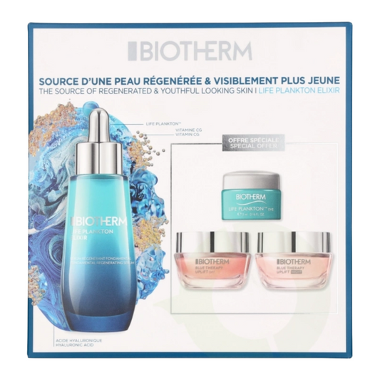 Biotherm Life Plankton Elixir 4 Piece Skincare Set (Blemished Box)