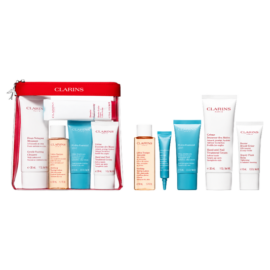 Clarins Head To Toe Mosturising Essentials Skincare Set