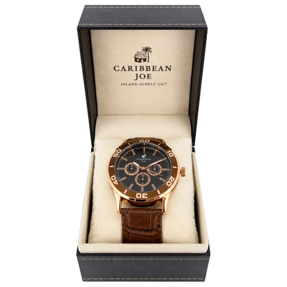 Caribbean Joe Quartz Brown Dial Men's Watch CJ7031RGBN