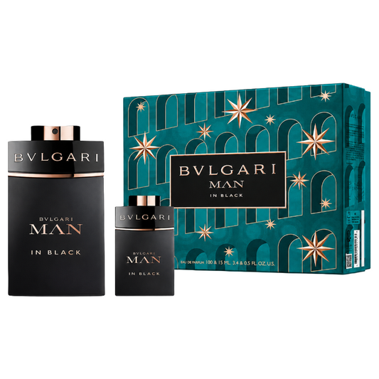 Bvlgari Man In Black 100ml & 15ml Eau De Parfum Gift Set