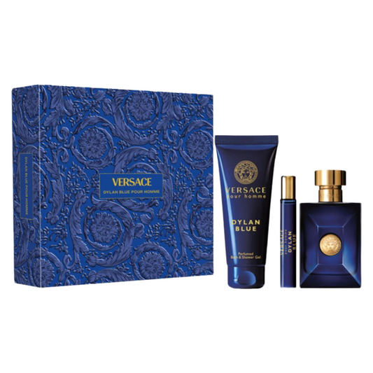 Versace Dylan Blue Pour Homme Gift Set EDT Bath & Shower Gel 