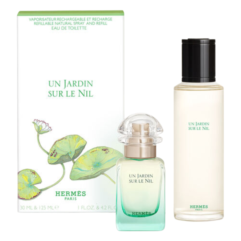 Hermes Un Jardin Sur Le Nil 125ml Eau De Toilette & 30ml Refill