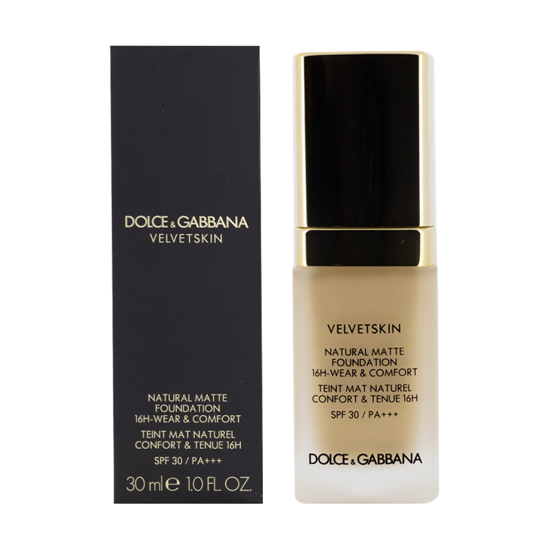 Dolce & Gabbana Velvetskin Natural Matte Foundation 16H Wear & Comfort 215 Vanilla 