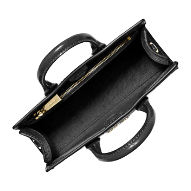 Michael Kors Scarlett Extra Small Crossbody Embossed Leather Bag Black