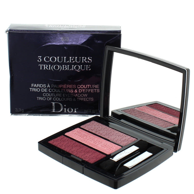 Dior 3 Couleurs Tri(o)blique Couture Eyeshadow Trio of Colours & Effects 853 Rosy Canvas