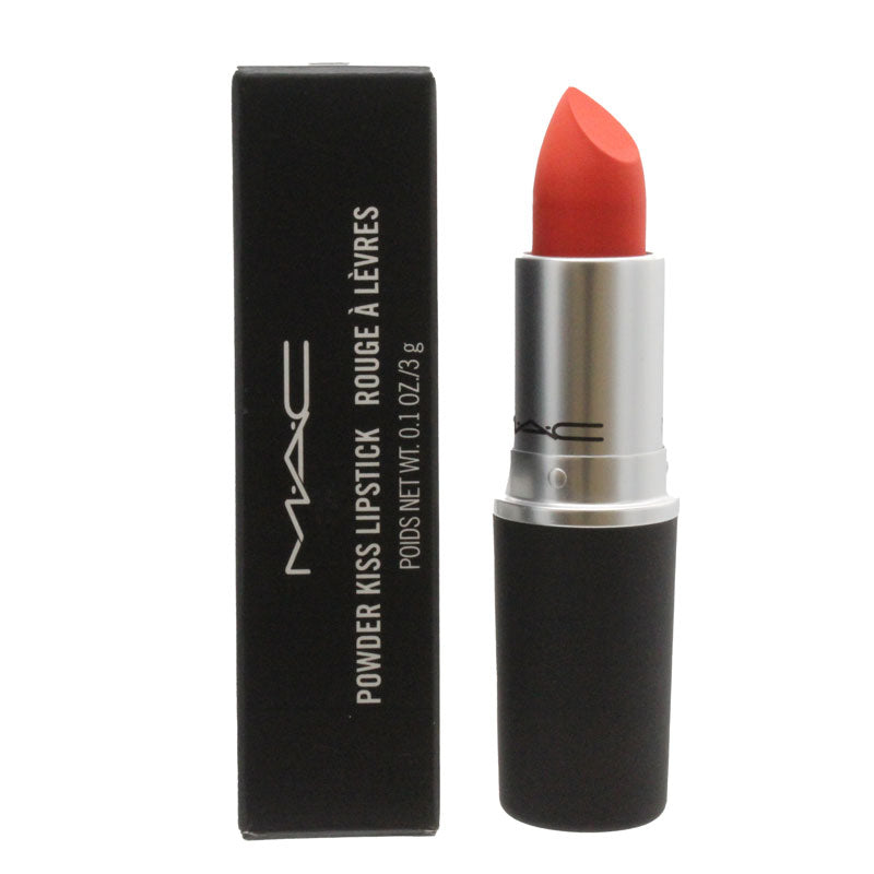 MAC Powder Kiss Matte Red Lipstick 303 Style Shocked!