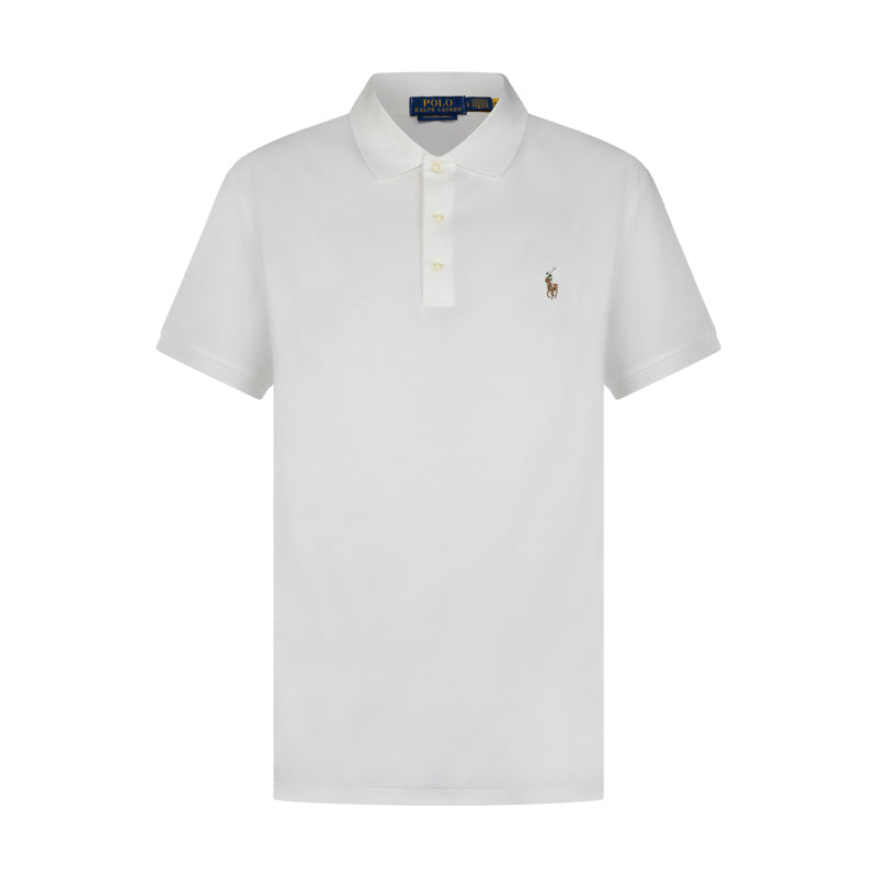 Ralph Lauren Slim Fit Polo | White Cotton Shirt