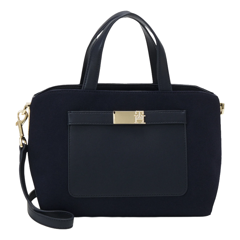 Tommy Hilfiger Heritage Mini Satchel Handbag Navy Blue Women's