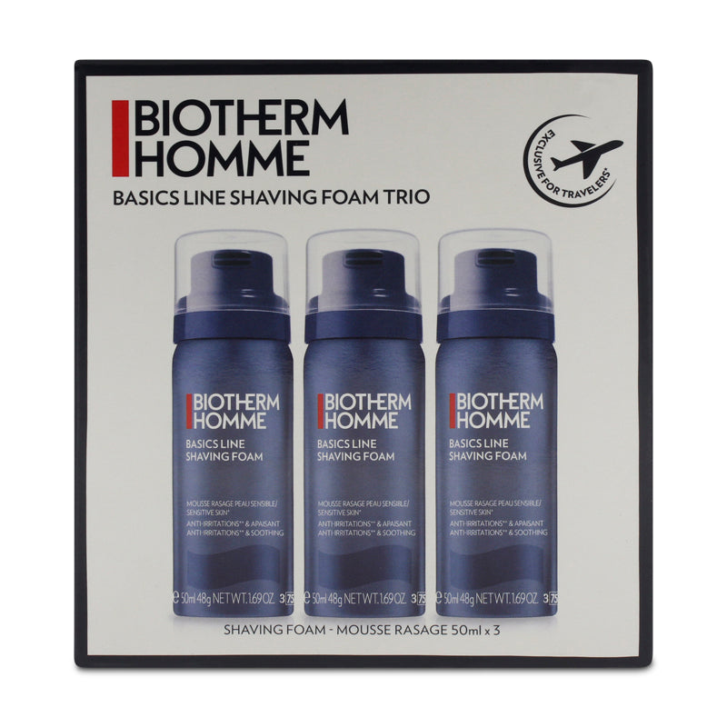 Biotherm Homme Shaving Foam Close Shave Power Trio Set 3 x 50ml