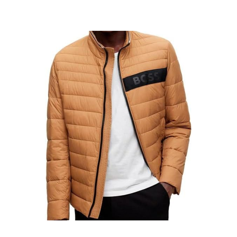 Hugo Boss Darolus Men's Water Repellent Padded Jacket Beige