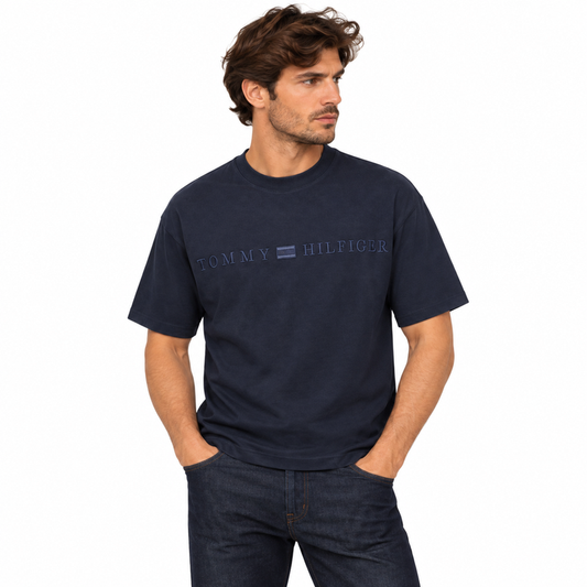 Tommy Hilfiger Archive Hilfiger Logo T-Shirt Desert Sky Men's