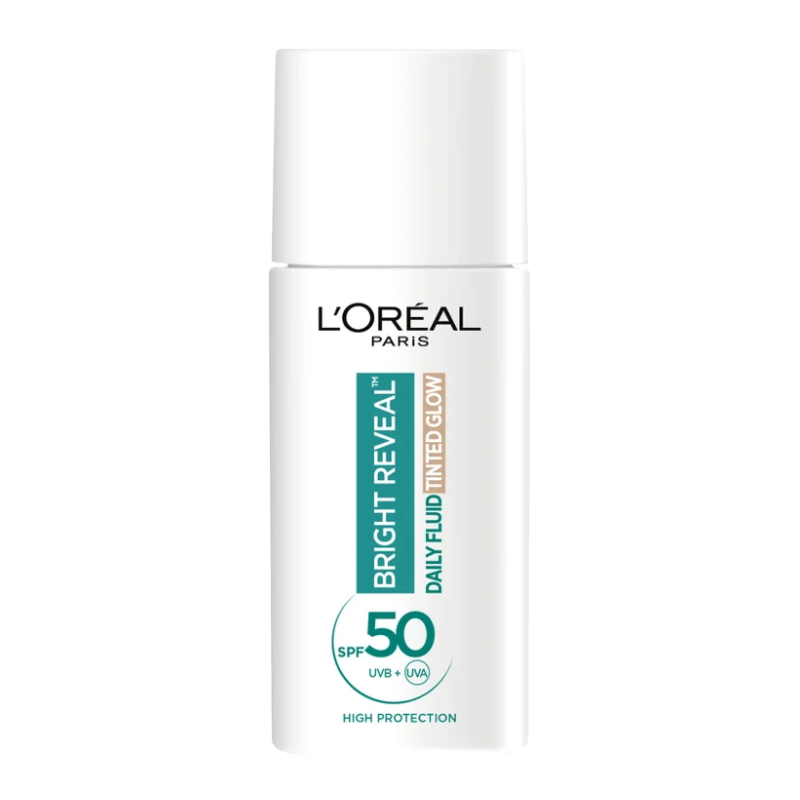 L'Oreal Bright Reveal Daily Fluid Tinted Glow SPF 50 Pearl 50ml