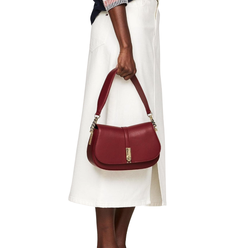 Tommy Hilfiger Saddle Bag Red AW0AW16467