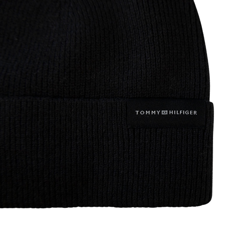 Tommy Hilfiger Uptown Wool Beanie Hat | Black