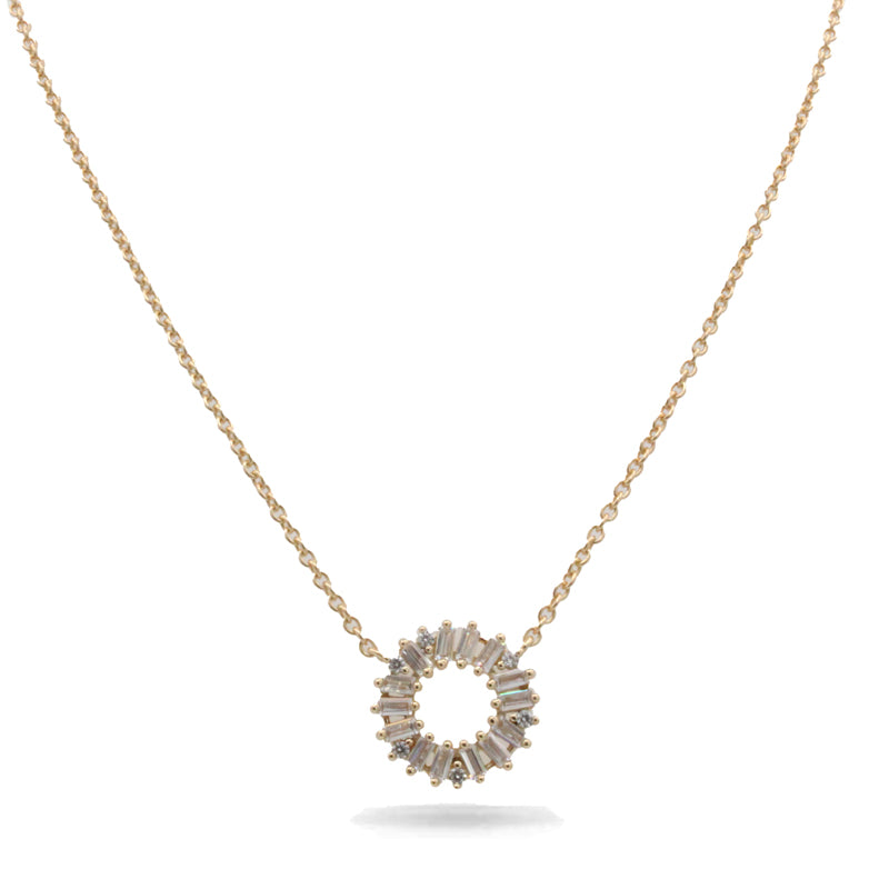 Sif Jakobs Antella Circolo Gold Necklace SJ-C0162-CZ(YG)