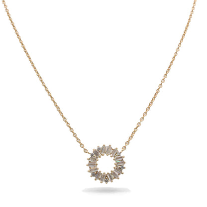 Sif Jakobs Antella Circolo Gold Necklace SJ-C0162-CZ(YG)