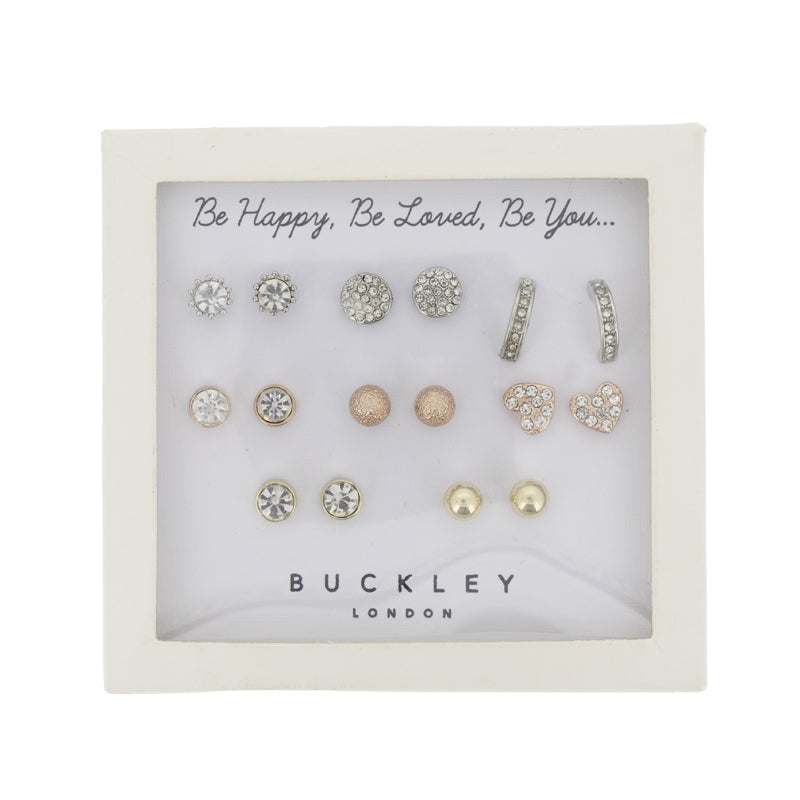 Buckley Earrings Set Be Happy, Be Loved, Be You
