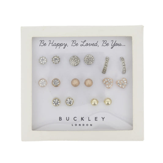 Buckley Earrings Set Be Happy, Be Loved, Be You
