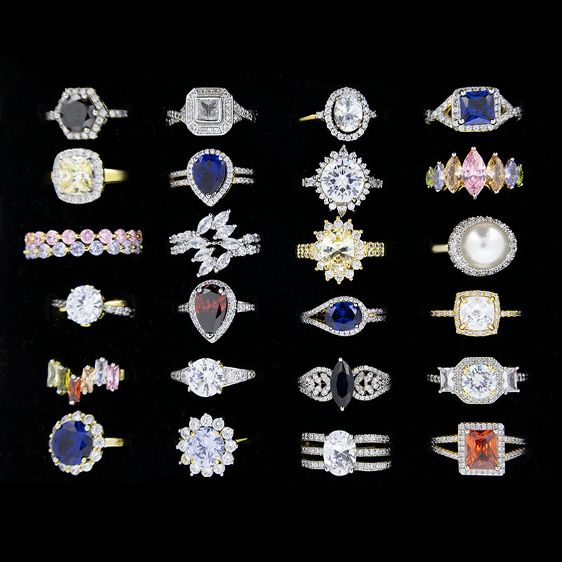 72pcs Ladies Ring Jewellery Job Lots Assorted - Wholesale