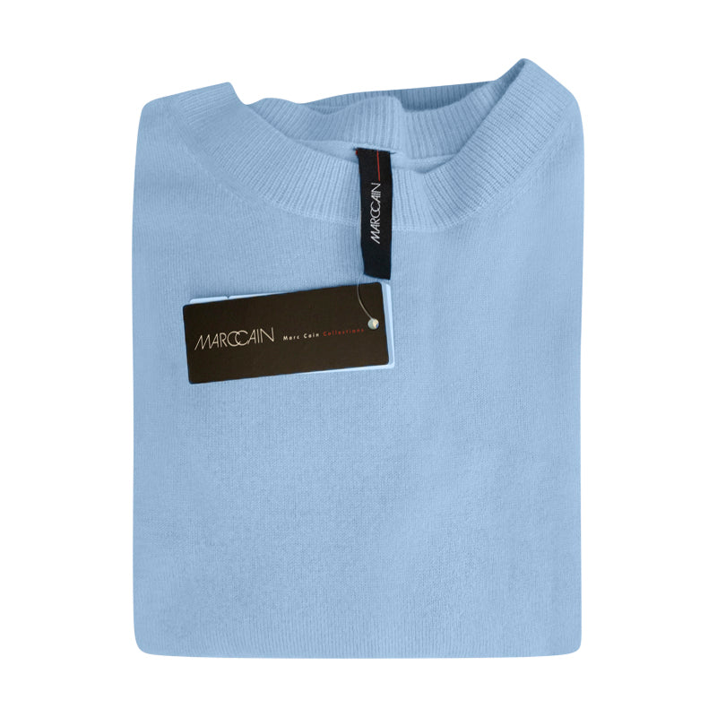 Marc Cain Women's Knitted Wool Cashmere Jumper Dark Summer Sky