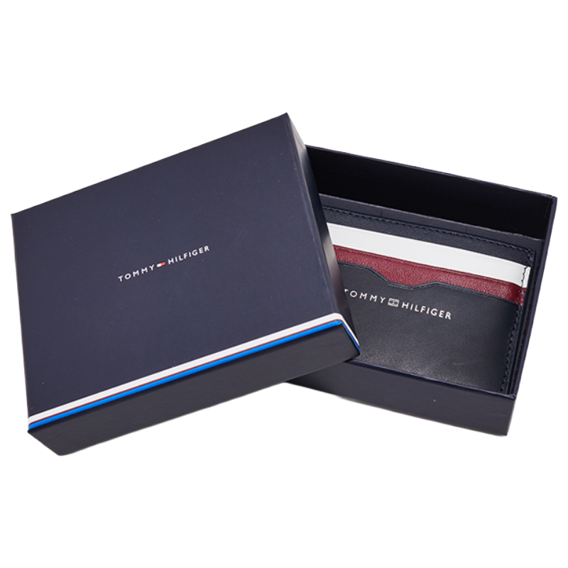 Tommy Hilfiger Central Smooth Men's Credit Card Holder Dark Blue