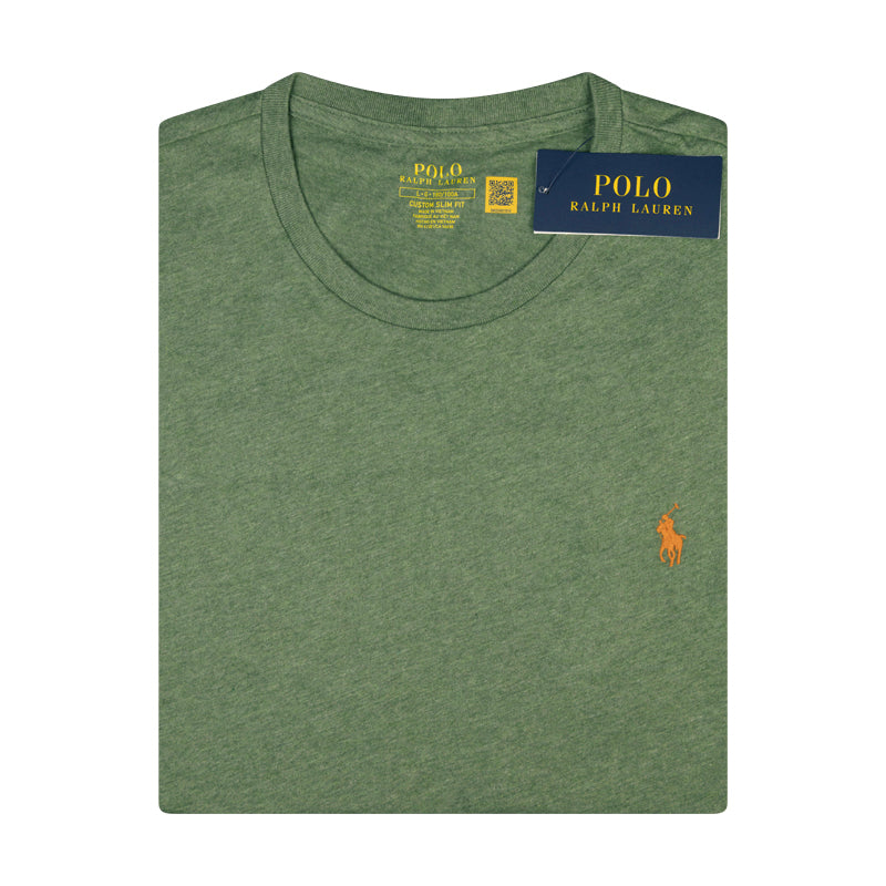 Ralph Lauren Polo Custom Slim Fit Short Sleeve Crew Neck T-Shirt Green