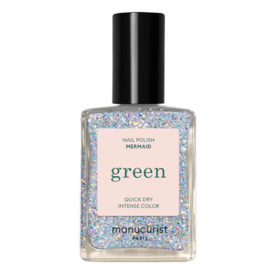 Manucurist Green Mermaid Nail Polish - Silver 