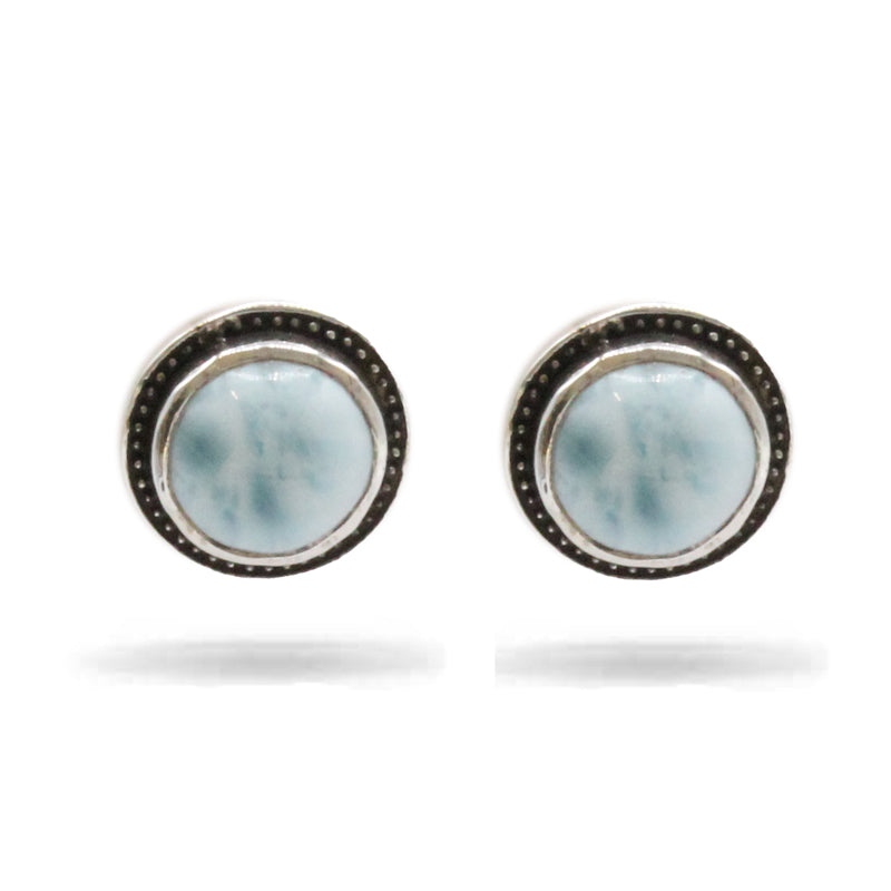 Marahlago Aurora Earrings Larimar With Blue Sapphire