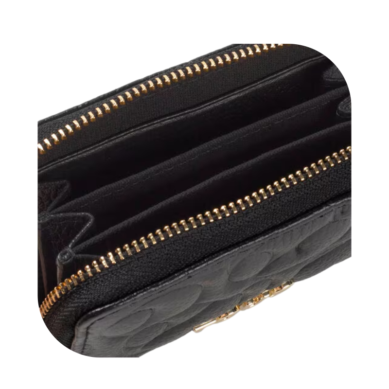 Tous Greta Leather Coin Purse Black