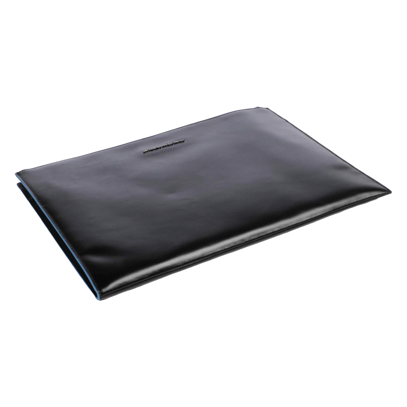 Piquadro Black Tablet Bag Cow Leather 13 inch