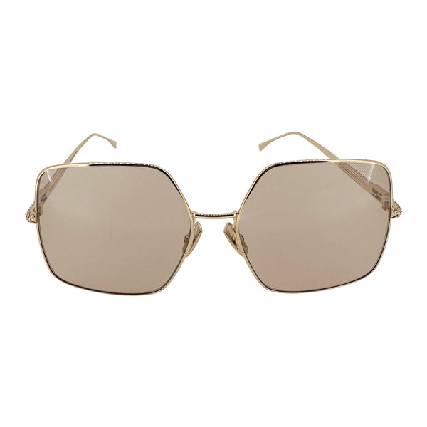 Fendi Pink Flash Square Ladies Sunglasses 0439/S 0DDB | Shop Now display picture 2