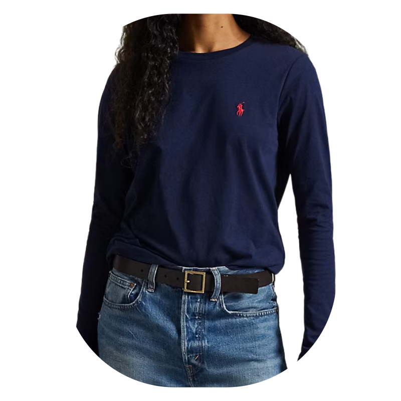 Ralph Lauren Women's Navy Polo T-Shirt XX Large