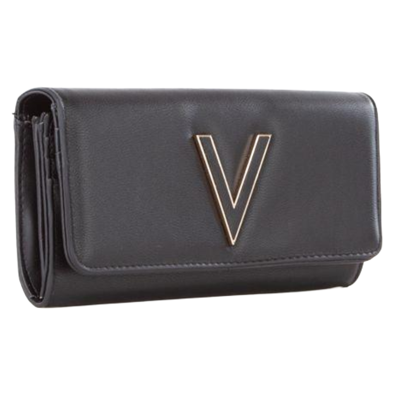 Valentino Coney Large Wallet Black Women's VPS7QN113
