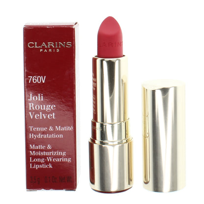 Clarins Joli Rouge Velvet Lipstick 760V Pink Cranberry