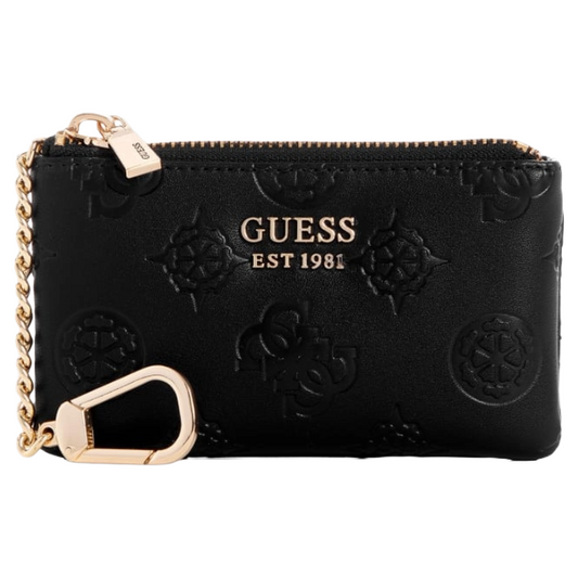 Guess Jena Logo Black Zip Pouch Purse PG922034
