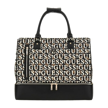 Guess Stark Travel Tote Bag Brown Multi