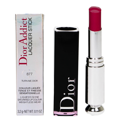 Dior Addict Lacquer Red Lipstick 877 Turn Me Dior