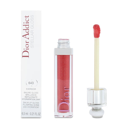 Dior Addict Stellar Lip Gloss Plumping Shine Hydration 643 Everdior
