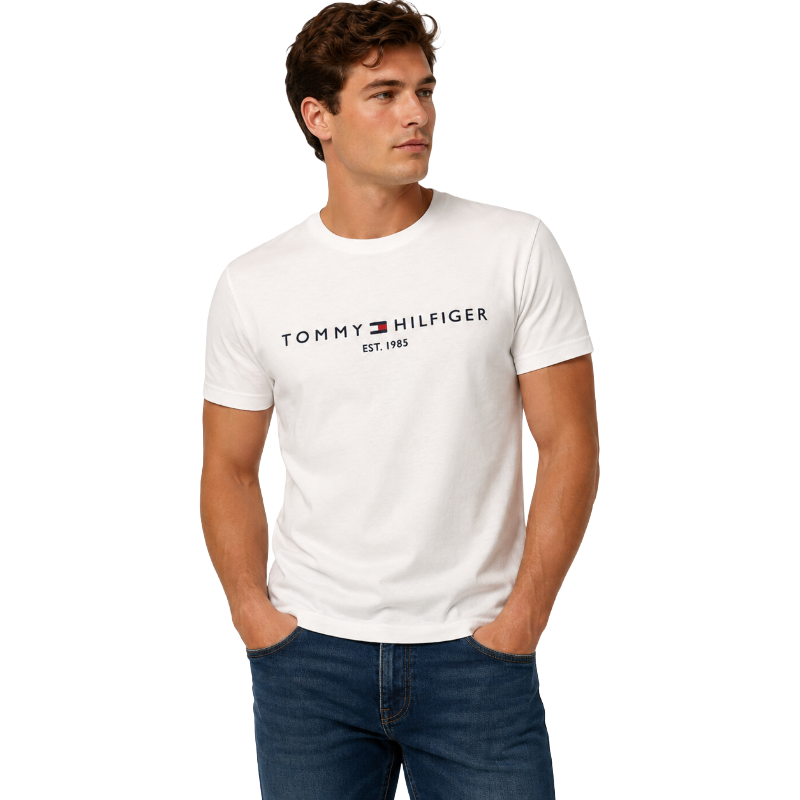Tommy Hilfiger Core Tommy Logo T-Shirt Snow Men's