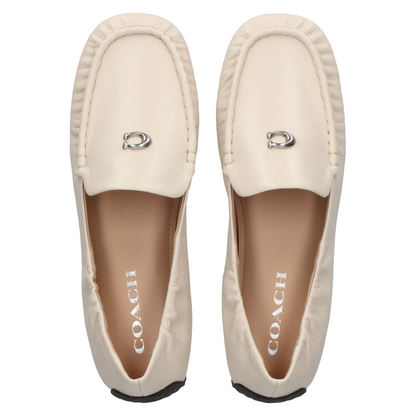 Coach Ronnie Leather Loafer Chalk Women's CP918