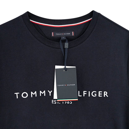 Tommy Hilfiger Core Tommy Logo T-Shirt Slim Fit Sky Captain Men's