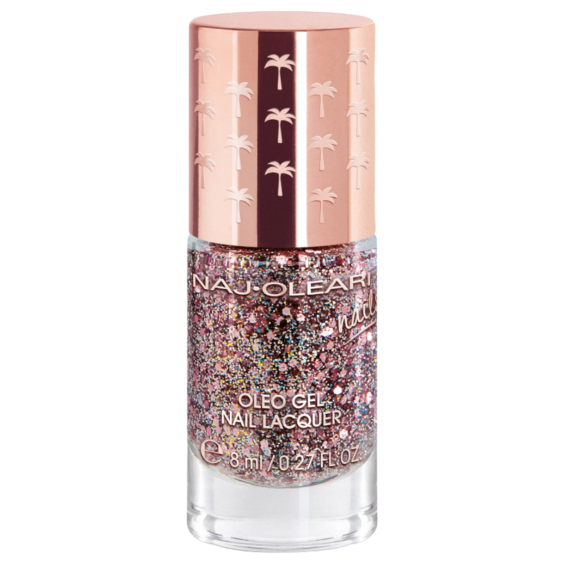 Naj Oleari Nails Oleo Gel Nail Lacquer 30 Pink Glitter 8ml