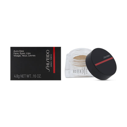 Shiseido Gold Highlighter Aura Dew Face Eyes Lips 02 Solar