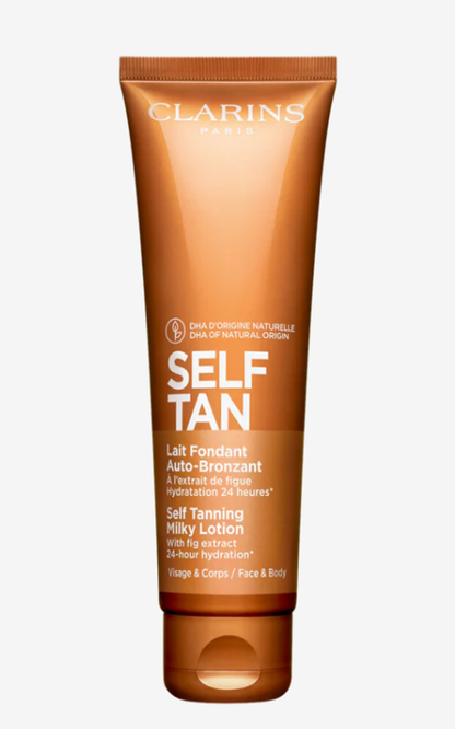 Clarins Self Tan Self Tanning Milky Lotion 125ml For Face & Body