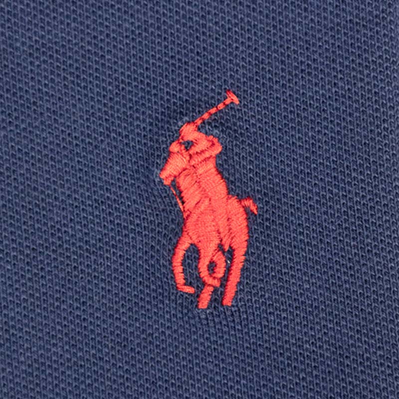 Ralph Lauren Polo Women's Mesh Polo Shirt Navy Blue