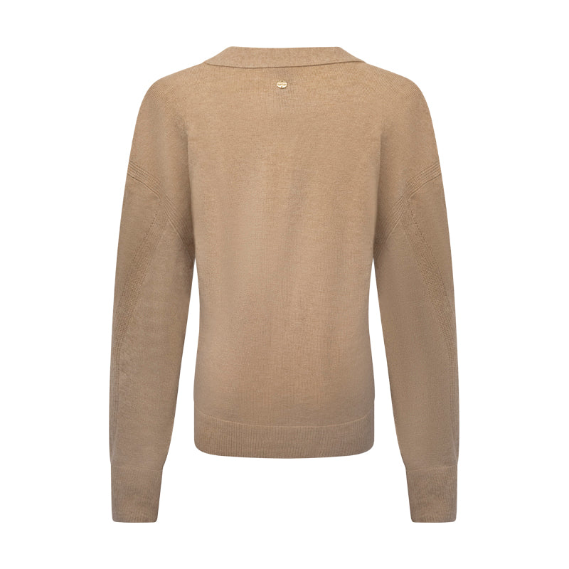 Marc Cain Women's Brown Wool Cashmere Knitted Cardigan