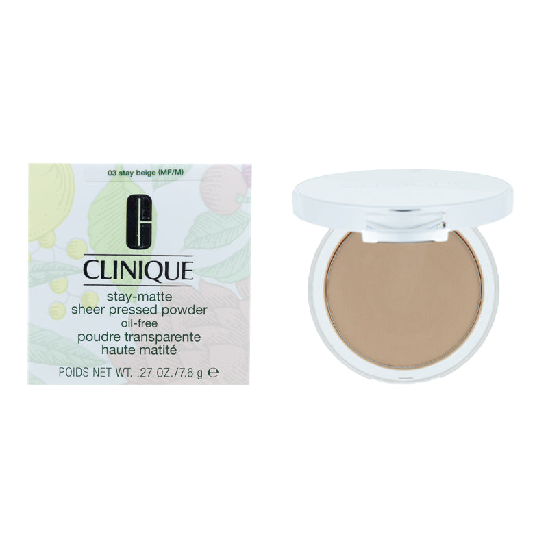 Clinique Stay-Matte Sheer Pressed Powder Oil-Free 03 Stay Beige