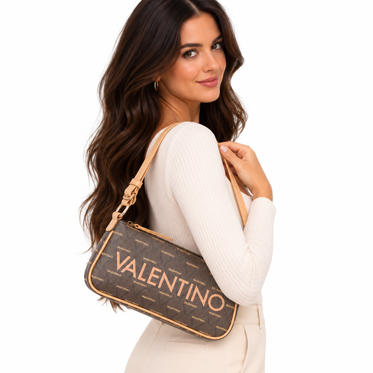 Mario Valentino Women's Liuto Shoulder Bag VBS3KG30E76 Cuoio Brown