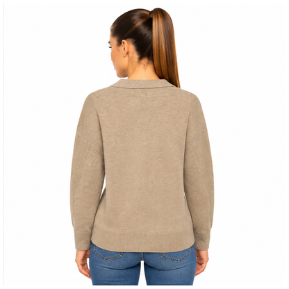 Marc Cain Women's Brown Wool Cashmere Knitted Cardigan